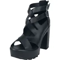 Black premium by emp - Gothic Hoge hak - Hoge hakken met bandjes - EU37 tot EU41 - voor Vrouwen - zwart - Maat 37