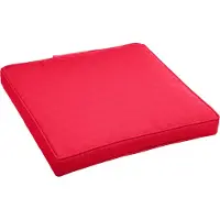 Hespéride Korai Stoelkussen met klittenband - Waterafstotend - Afneembare hoes - 40x40cm - Granaatap