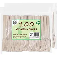 Did Wegwerp vorken - 200x st - hout - biologisch afbreekbaar - ECO Wegwerpbestek
