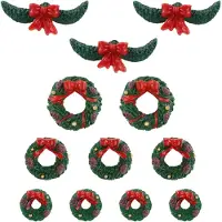 Lemax - Garland And Wreaths, Set Of 12 - Kersthuisjes & Kerstdorpen