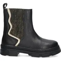 Braqeez Gia Grip chunky leren chelsea boots zwart Meisjes Leer Meerkleurig - maat 32