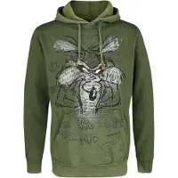 Looney Tunes Trui met capuchon - Wile E. Coyote - Genius - S tot XXL - voor Mannen - groen | Maat S