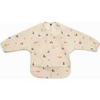SFT Baby Slab met Lange Mouwen - Beige Zeeleeuw - LARGE 3 t/m 4 Jaar - Kliederschort - Kinderschort met Lange Mouwen - Slabber met Schort - Verfschort