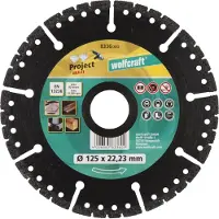 Wolfcraft - Diamant Doorslijpschijf Ø 125 mm - PRO MULTI - 8336000