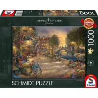 Schmidt legpuzzel Gracht in Amsterdam - 1000 stukjes - Thomas Kinkade - 59917