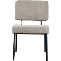 Naber GmbH (Tablon) Scandinavische eetkamerstoel Espen taupe gerecyclede stof