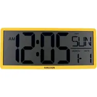 Karlsson wand/tafelklok retro lcd helder