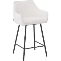 Bronx Barkruk Ciara linnen off white 65-78 cm