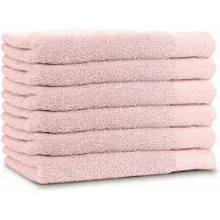 Linnick Diamond Badstof Handdoek 60x110cm - light pink - set van 6