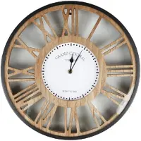 Urban Living Wandklok Grand Central - Open model - Diameter 40 cm - Hout