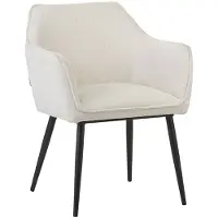 Bronx Eetkamerstoel Ciara linnen off white