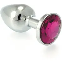 Rimba - Buttplug KLEIN met kristal, massief (unisex)
