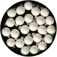 Othmar decorations mini kerstballen van glas - 24x - wit - 2,5 cm - Kerstbal
