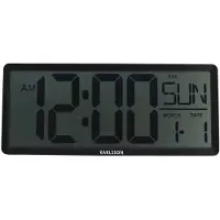 Karlsson wand/tafelklok retro lcd -