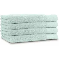Linnick Diamond Badstof Handdoek 50x100cm - soft green - set van 4