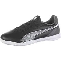 Puma King Match Zaalvoetbalschoenen (IN) Zwart Wit Grijs