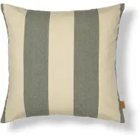 Ferm Living Strand Outdoor Kussenhoezen Dark Lichen|Parchment
