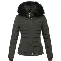 NAVAHOO Winterjas 'Chloe' antraciet / zwart