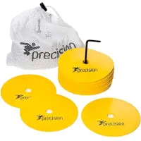 Precision Round Rubber Marker Discs 20 Units 20 Units Geel 19.5 cm