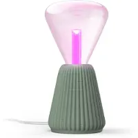 Philips Lightguide Driehoekige Lamp + 3d-geprinte Kegelvormige Lampvoet (saliegroen)