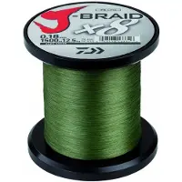 Daiwa J-Braid vislijn, kleur donkergroen, lengte 3000 meter, diameter 0,24 mm