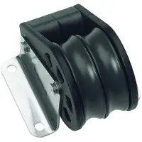 Barton Marine Double Vertical Pulley 370kg 8 Mm Zilver 35 x 63 mm