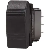 Blue Sea Systems Contura Switch Dpdt On/off/mom On Zwart