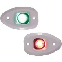 Lalizas Micro Led 12 Stuurboord &amp; Bakboord Lampen 112.5º Inbouw Met Gaten