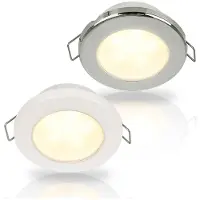 Hella Marine Stainless Steel Euroled 75 Warm Led Light 120 Mm 24v 3w Goud 190 Lumens