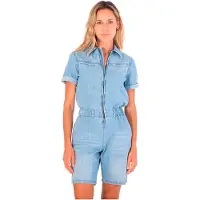 Hurley Oceancare Denim Korte Mouw Romper