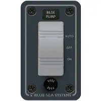 Blue Sea Systems Contura Waterproof Bilge Pump Control Panel Switch Zwart