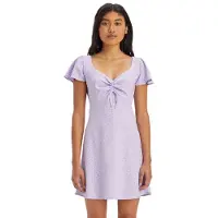 Levi's Skylar Flutter Slv Dress Jane Floral Pur Maat: XS | Mini Jurken Outlet | Dames