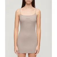 Superdry Embroidered Rib Strappy Mouwloze Korte Jurk