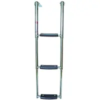 Oem Marine Stainless Steel 3030310 Telescopic Ladder 4 Steps Zilver
