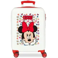 Disney Disneyvoor meisjes. 2611721 Cabinekoffer Minnie Diva wit, rood -38x55x20cm (OSFA), Casual, ABS/polycarbonaat, kinderkleding