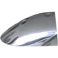 Tessilmare Stainless Steel Radial Profile End Cap Zilver 40 mm