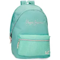 Pepe Jeans Pepe Jeansvoor meisjes. 64424D1 Â Jane aanpasbare computer rugzak twee compartimenten blauw (OSFA), Casual, Polyester, Marineblauw, kinderkl