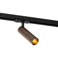 QAZQA Moderne spot donker brons voor 1-fase railsysteem 35mm - Iconic Jeana Luxe
