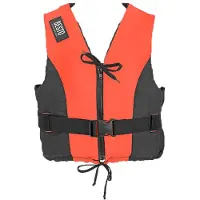 Besto Dinghy Zipper zwemvest oranje/zwart
