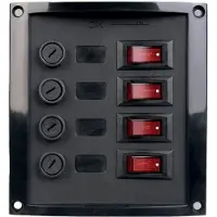 Talamex Switchpanel With Voltage Gauge 12/ 24v Zwart