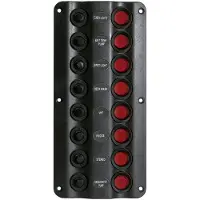 Talamex Switchpanel Wave Design 8 Switches 12v Wit