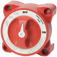 Blue Sea Systems E Series On Off Battery Switch Rood