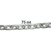 Oem Marine Stainless Steel Calibrated Chain 12 Mm Zilver 50 m