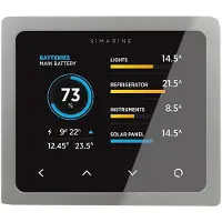 Simarine Pico Standard Mounting Panel Battery Display Zilver