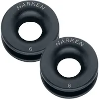 Harken Lead Ring 6 Mm 2 Units Zwart
