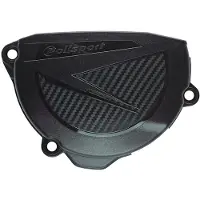 ItalyRacing Koppelingdeksel voor KTM SXF/EXCF 250/350 (modeljaren '09-12) (nieuw ontwerp), kleur: zwart