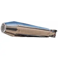 Gpr Exhaust Systems Ultracone Inox Cafè Racer Silencer Without Link Pipe Vtr 250 88-90 Gehomologeerde Uitlaatdemper