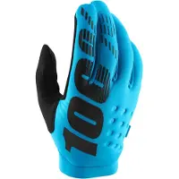 100% Brisker Turquoise Blue Long Gloves