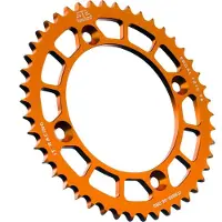 ItalyRacing JT Achtertandwiel 4486 46, aluminium Racelite, voor KTM SX 85 (modeljaren '04-'18), 105 XC (modeljaren '07-'11) (artikelnummer 448646JTA), geschikt voor ketting 428, kleur: oranje