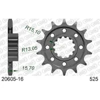 Afam Standaard stalen tandwiel 20605 - 525
